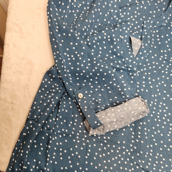 Daniel Rainn Split V-Neck Top Size PXS Teal - Picture 4 of 11